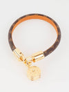 Women's LV Tribute Charm Bracelet Brown Gold - LOUIS VUITTON - BALAAN 3