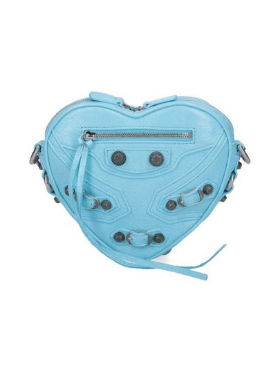 Le Cagole Heart Cross Mini Bag Blue - BALENCIAGA - BALAAN 2