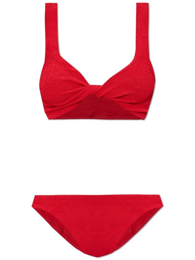 Hunza G Two-piece Swimsuit Juno, Women's, Red - HUNZA G - BALAAN 1