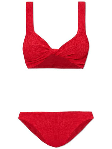 Hunza G Two-piece Swimsuit Juno, Women's, Red - HUNZA G - BALAAN 1