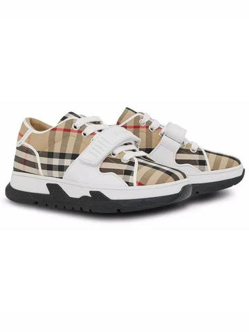 Kids Women Check Velcro Sneakers 8047484 Others 1008428 - BURBERRY - BALAAN 1