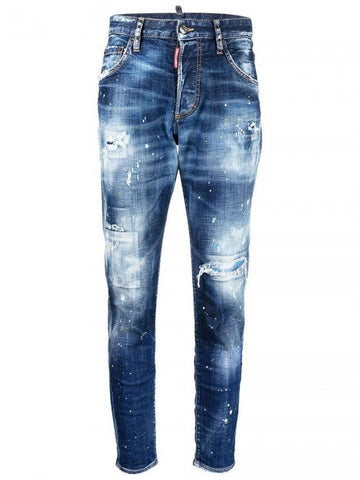 Dan Skinny Jeans Blue - DSQUARED2 - BALAAN 1