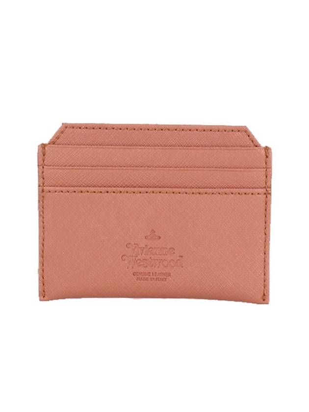 Saffiano Slim Card Wallet Brown - VIVIENNE WESTWOOD - BALAAN 3