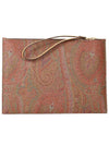 Paisley Strap Clutch Bag Brown - ETRO - BALAAN 6