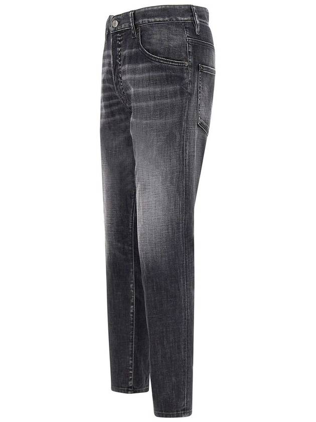 Skater Denim Straight Jeans Black - DSQUARED2 - BALAAN 6