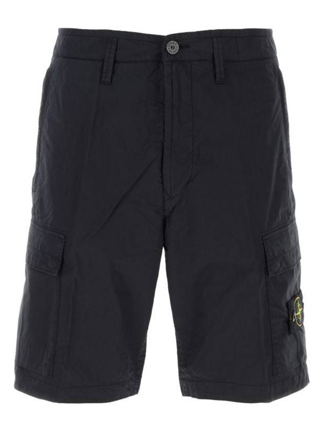 Light Stretch Cotton Bermuda Regular Fit Shorts Navy - STONE ISLAND - BALAAN 2