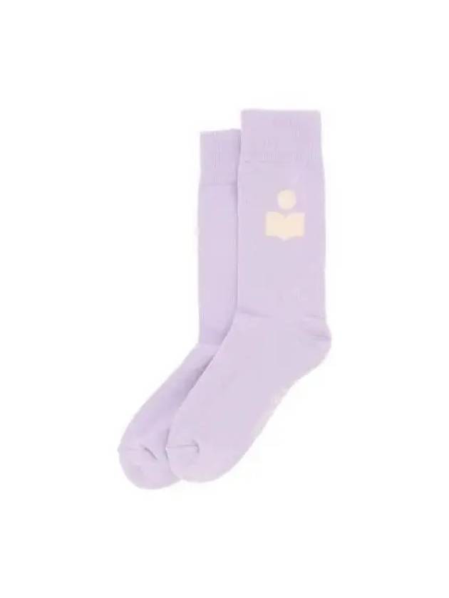 Siloki Logo Socks Purple - ISABEL MARANT - BALAAN 2