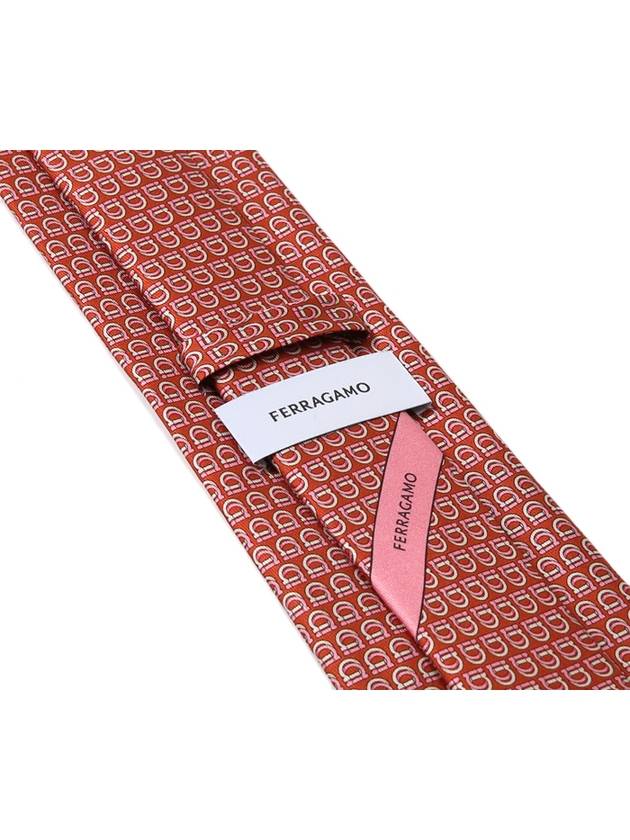 Gancini Pattern 35 0945 05 768505 Silk Tie - SALVATORE FERRAGAMO - BALAAN 3