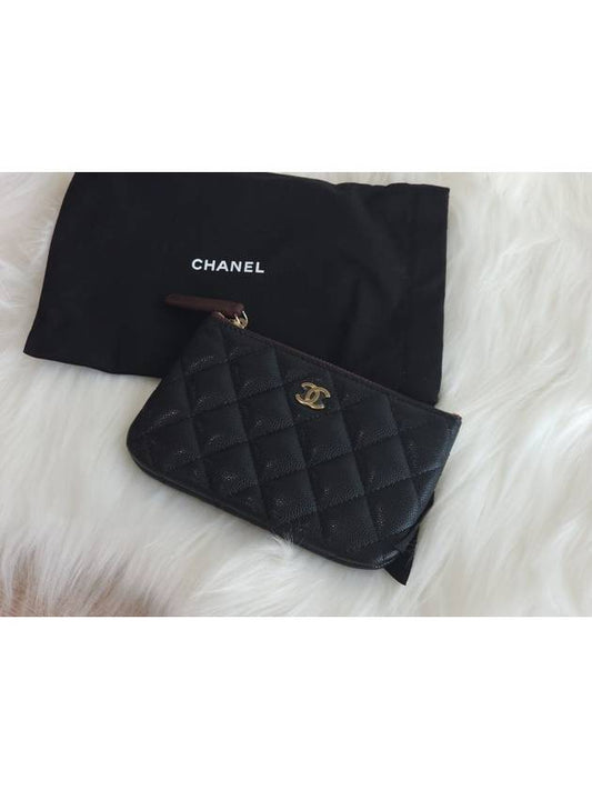 Classic Small Zipper Pouch Bag Black - CHANEL - BALAAN 2