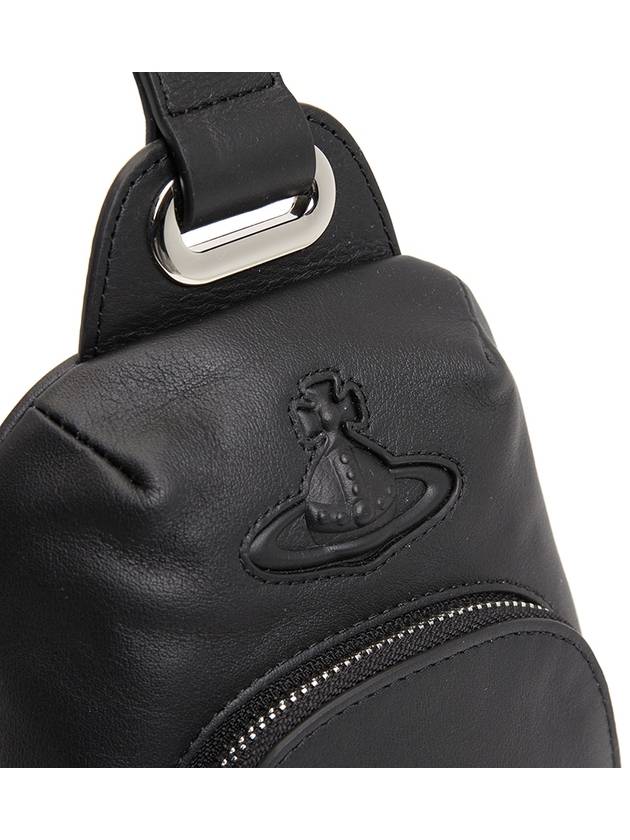 ORB Leather Sling Cross Bag Black - VIVIENNE WESTWOOD - BALAAN 7