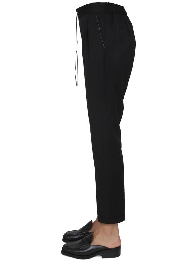 Shiny Detail Slacks Black - FABIANA FILIPPI - BALAAN 5