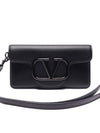 V Logo Clutch Bag Black - VALENTINO - BALAAN 3