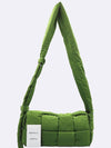 749878 Olive color padded intrecciato candy cassette medium cross bag auxiliary pouch - BOTTEGA VENETA - BALAAN 1