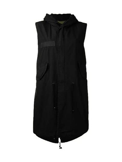 12th Anniversary Hooded Long Vest Field Jacket Black WL108S 9001 - MR & MRS ITALY - BALAAN 2