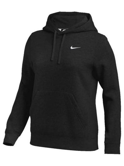 Logo Team Club Pullover Hoodie Black - NIKE - BALAAN 2