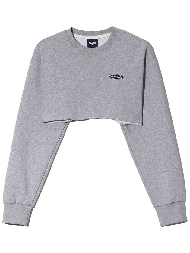 Underboob Sweatshirt Melange - TAILOR STUDIO - BALAAN 3