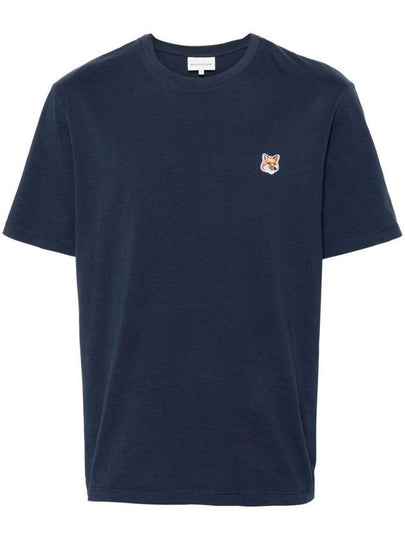 Fox Head Patch Classic Short Sleeve T-Shirt Ink Blue - MAISON KITSUNE - BALAAN 2