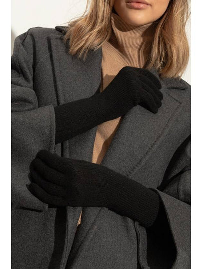 Max Mara Long Gloves Mmjock, Women's, Black - MAX MARA - BALAAN 2