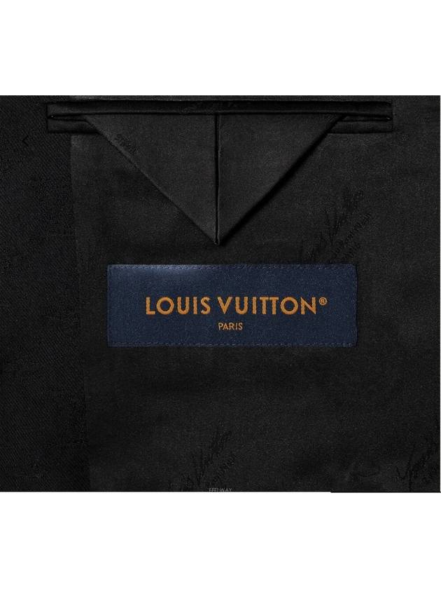 1AFVVD Monogram Jacquard Wool Jet Pocket Blouson Jacket - LOUIS VUITTON - BALAAN 4