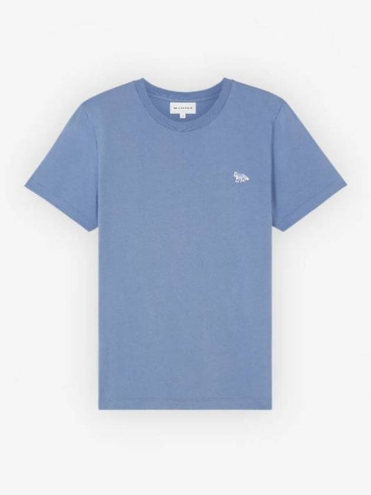 Baby Fox Regular Fit T Shirt Short Sleeve Blue Women s - MAISON KITSUNE - BALAAN 1