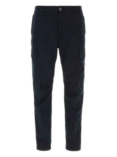 Compass Badge Gabardine Cargo Straight Pants Navy - STONE ISLAND - BALAAN 2