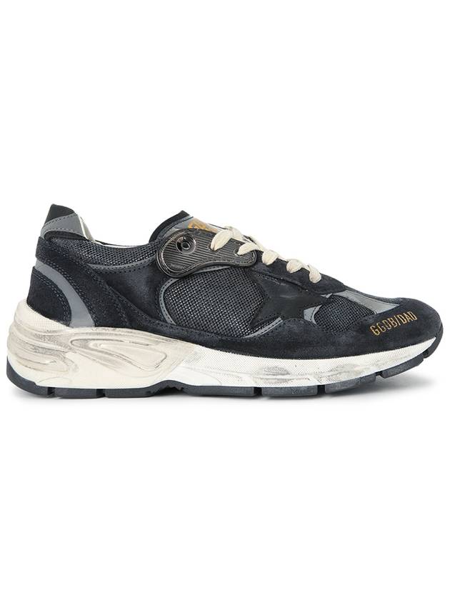 Running Leather Mesh Suede Low Top Sneakers Dark Blue - GOLDEN GOOSE - BALAAN 6