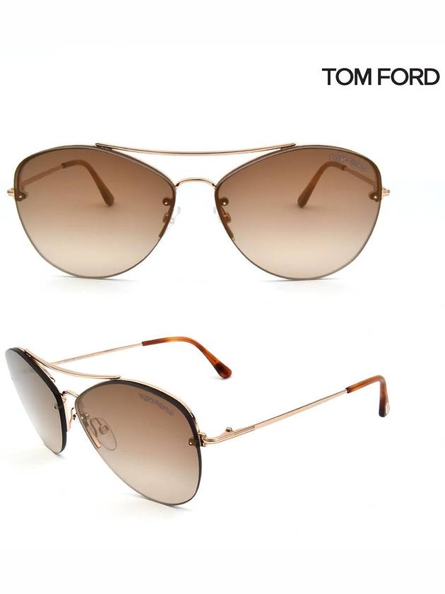 Eyewear Margret Sunglasses Brown - TOM FORD - BALAAN 3