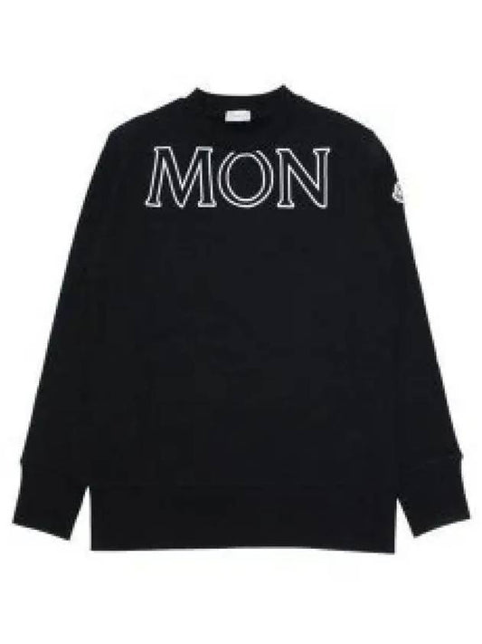 Women s Lettering Logo Sweatshirt 8G00029 809KX 999 1227752 - MONCLER - BALAAN 1