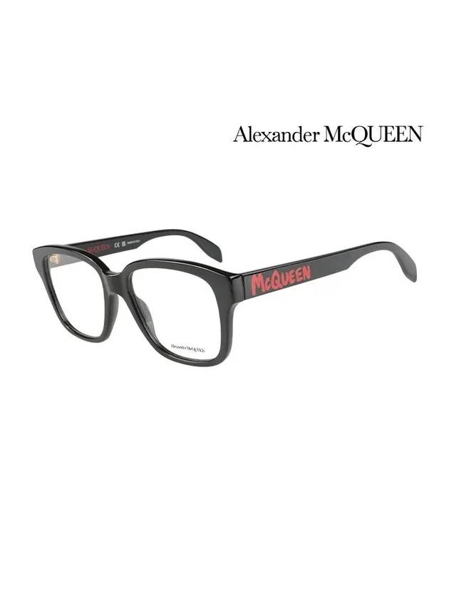 Eyewear Square Acetate Eyeglasses Black - ALEXANDER MCQUEEN - BALAAN 3