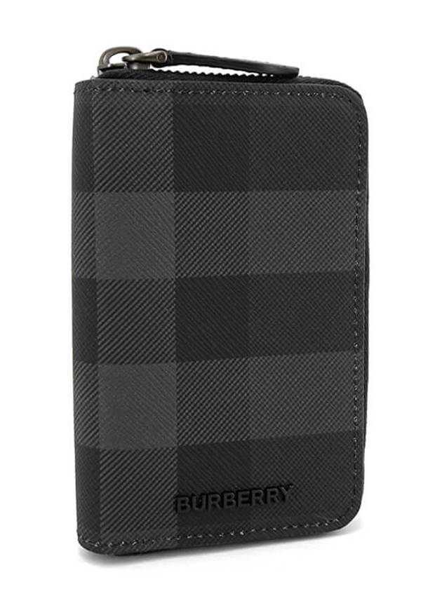 Check Zip Card Case Grey - BURBERRY - BALAAN 2