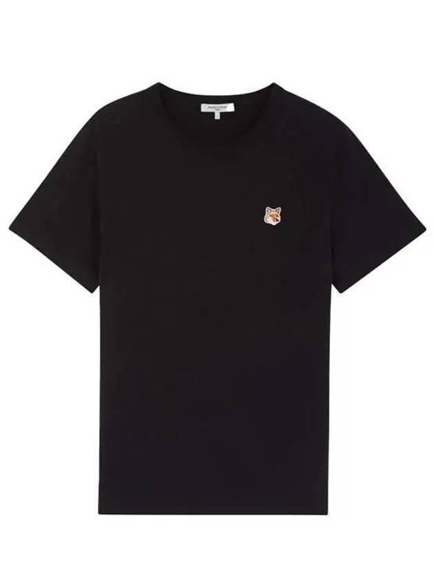 Fox Head Patch Classic Short Sleeve T-Shirt Black - MAISON KITSUNE - BALAAN 2