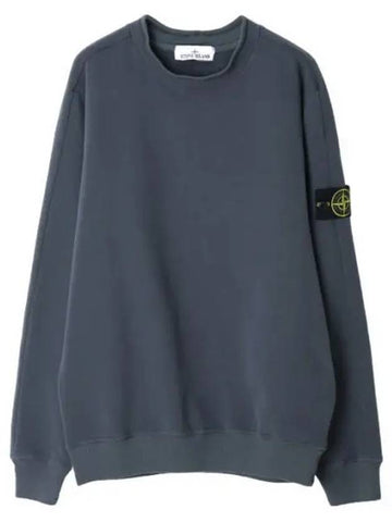 Long sleeve tshirt stretch cotton fleece mock turtleneck sweatshirt regular fit - STONE ISLAND - BALAAN 1