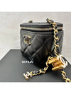 24 Years Women s Vanity Mini Bag Cross Chain Adjustable Black Gold LUX2407021 - CHANEL - BALAAN 2