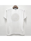 Industrial Two Print Garment Dyed Short Sleeve T-Shirt White - STONE ISLAND - BALAAN 3