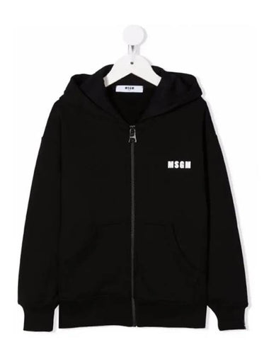 Kids Logo Print Hooded Zip up MS027855 110 - MSGM - BALAAN 1