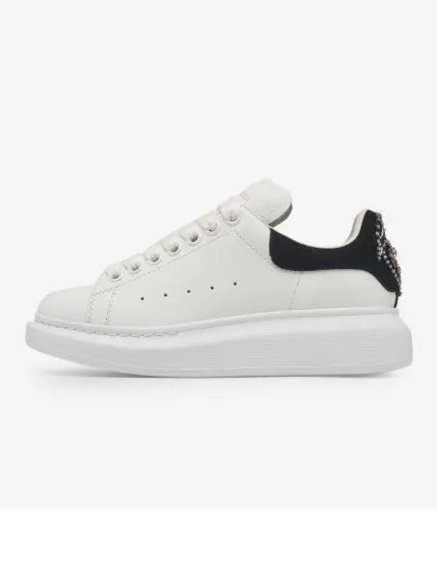 Oversized Black Tab Low Top Sneakers White - ALEXANDER MCQUEEN - BALAAN 2