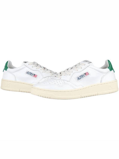 Medalist Green Tab Leather Low Top Sneakers White - AUTRY - BALAAN 2