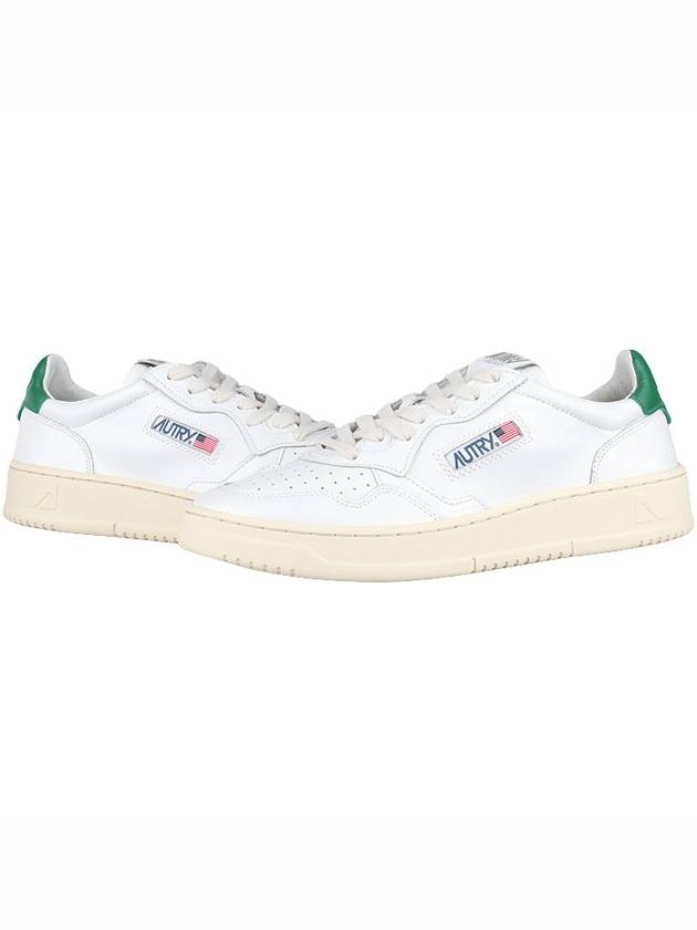 Medalist Green Tab Leather Low Top Sneakers White - AUTRY - BALAAN 2