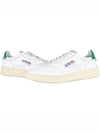 Medalist Green Tab Leather Low Top Sneakers White - AUTRY - BALAAN 3