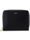 Women's Emmanuel Compact Bicycle Wallet Black - A.P.C. - BALAAN.