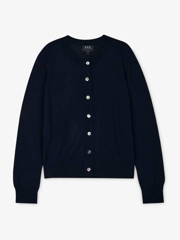 Marine Wool Cardigan Navy - A.P.C. - BALAAN 2