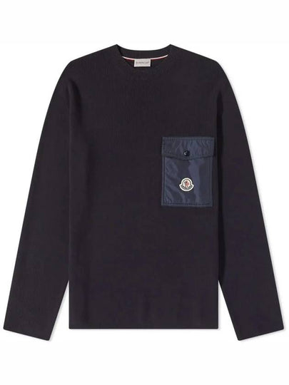 9C00001 M1113 743 Navy Men’s Knit - MONCLER - BALAAN 2