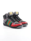 Screener High-Top Sneakers Light Hibiscus Red - GUCCI - BALAAN 2