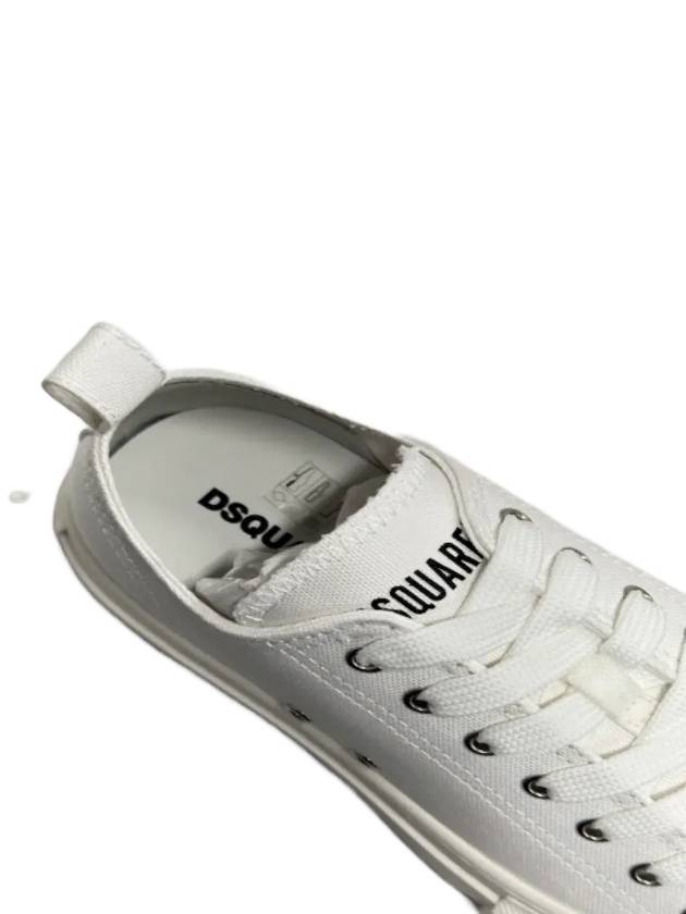 Logo Low Top Sneakers White - DSQUARED2 - BALAAN 3