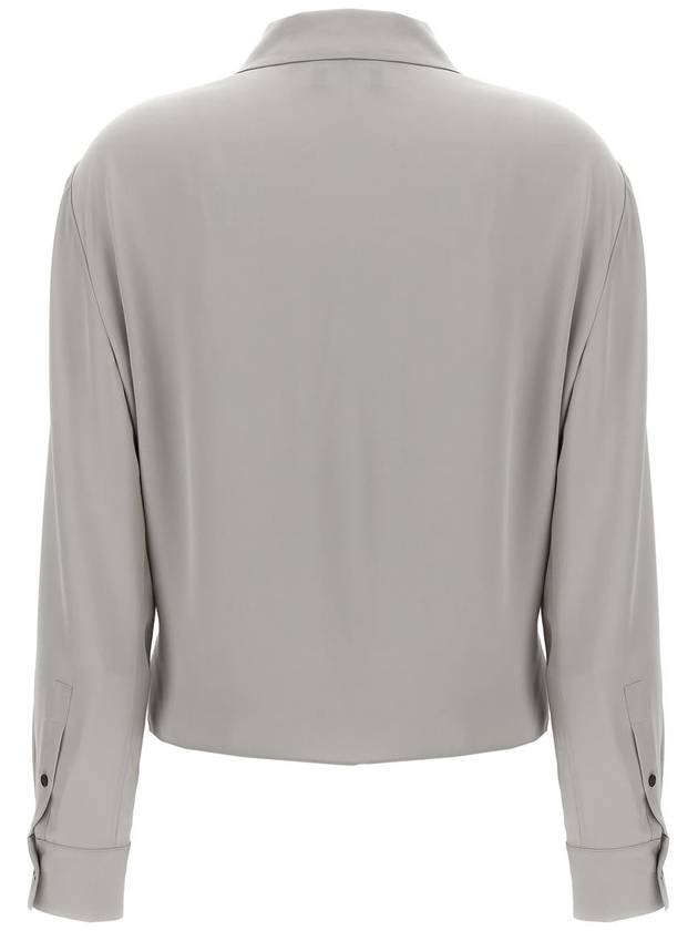 Theory 'Pk Label Wrap' Blouse - THEORY - BALAAN 2