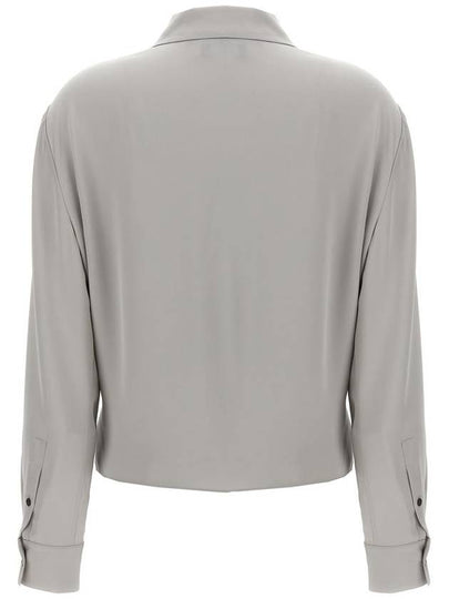 Theory 'Pk Label Wrap' Blouse - THEORY - BALAAN 2