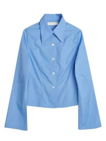 Women's Union Poplin Blouse Blue - OUR LEGACY - BALAAN 1