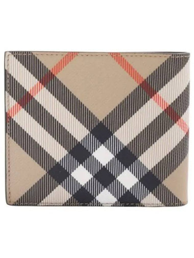 checked bifold wallet - BURBERRY - BALAAN 1