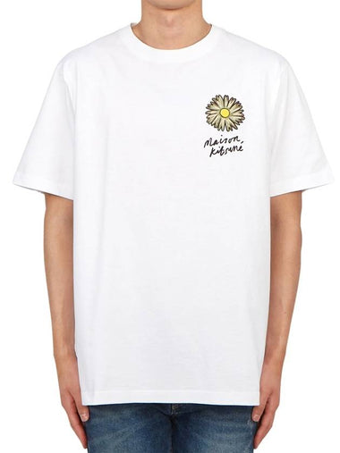 Floating flower men s short sleeve t shirt MM00128KJ0118 P100 053 - MAISON KITSUNE - BALAAN 1