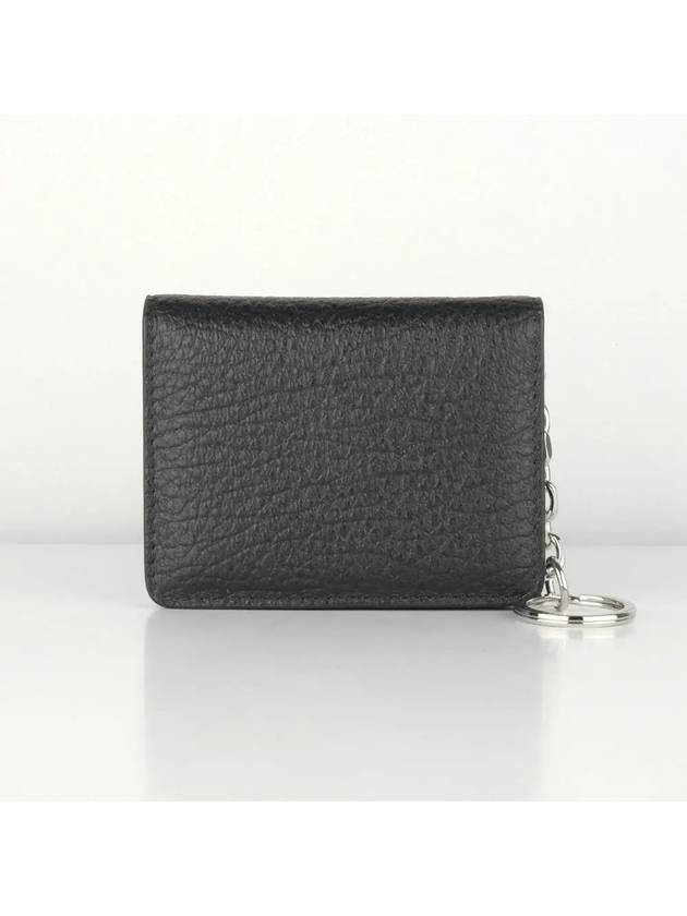 4 Stitch Keyring Card Wallet Black - MAISON MARGIELA - BALAAN 4